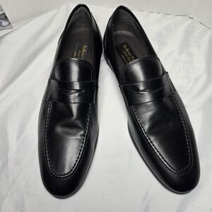 To Boot New York Deville Black Calf Dress Loafer Mens 9.5 Quiet Luxury Office